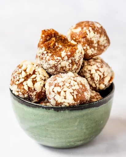 Salted Caramel & Almond Bliss balls