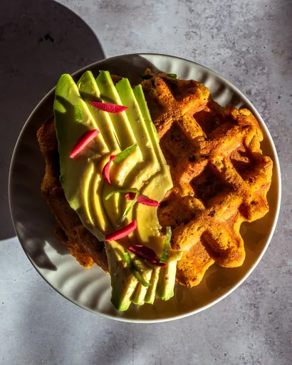 Savory Sweet Potatoe Waffles