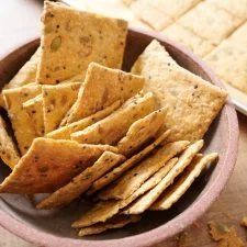 Seeded Sourdough Discard Crackers