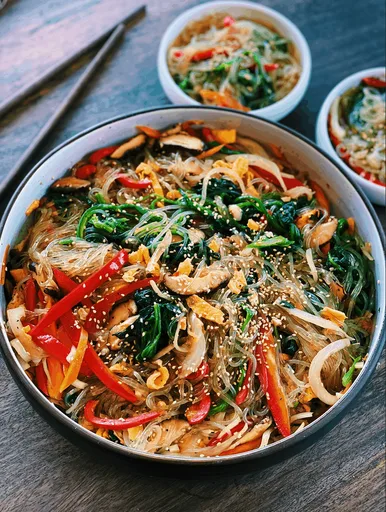 Japchae - Korean Glass Noodle Stir-fry