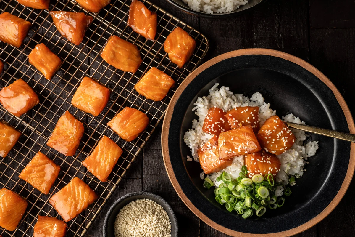 Smoked Salmon Burnt Ends