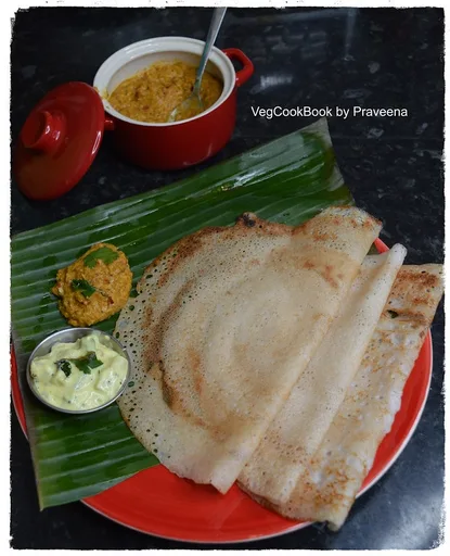Crepes de arroz inflado / Murmura Dosa