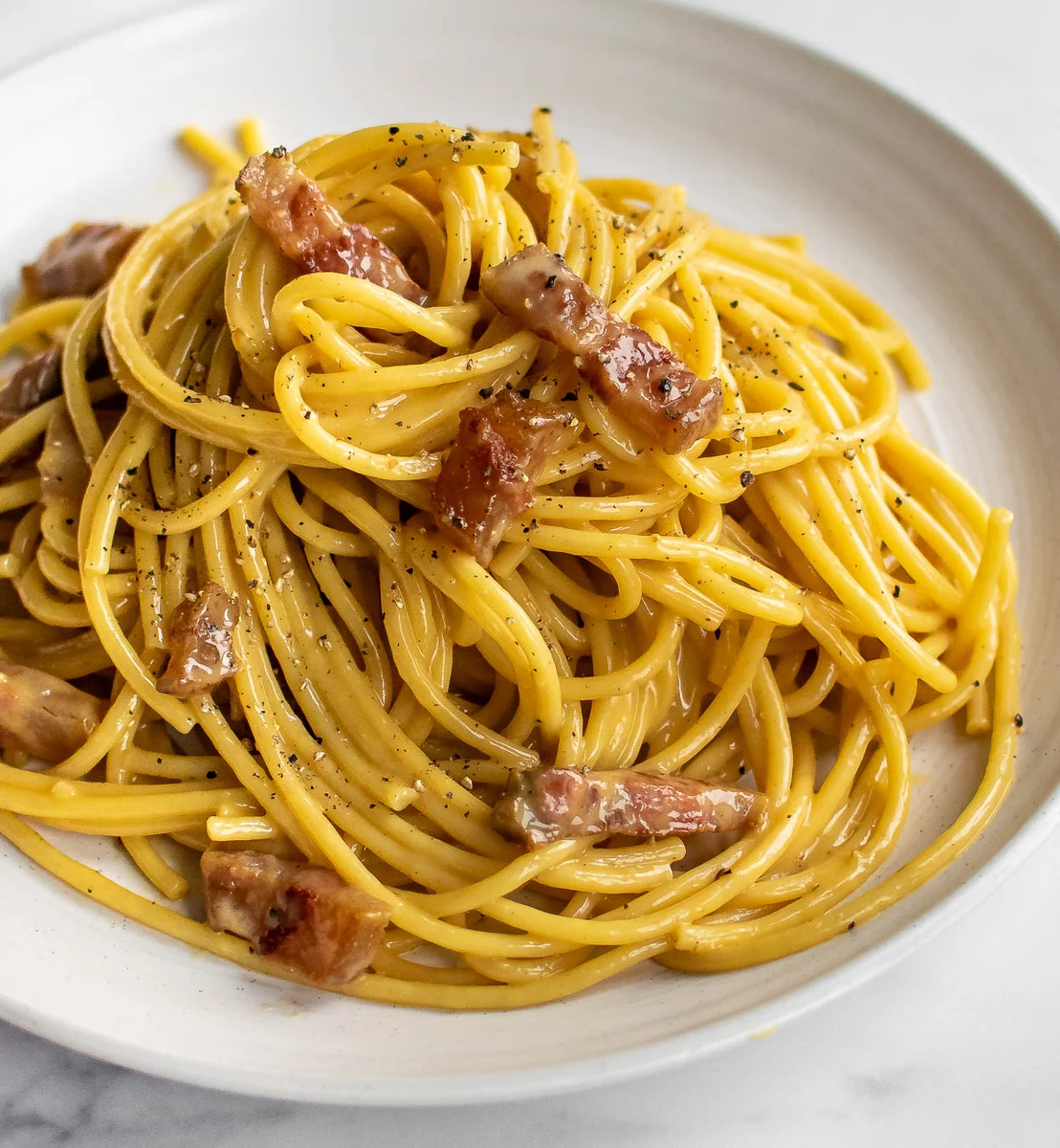 Authentic Bucatini Alla Carbonara