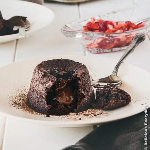 Fondants de Chocolate sin Harina
