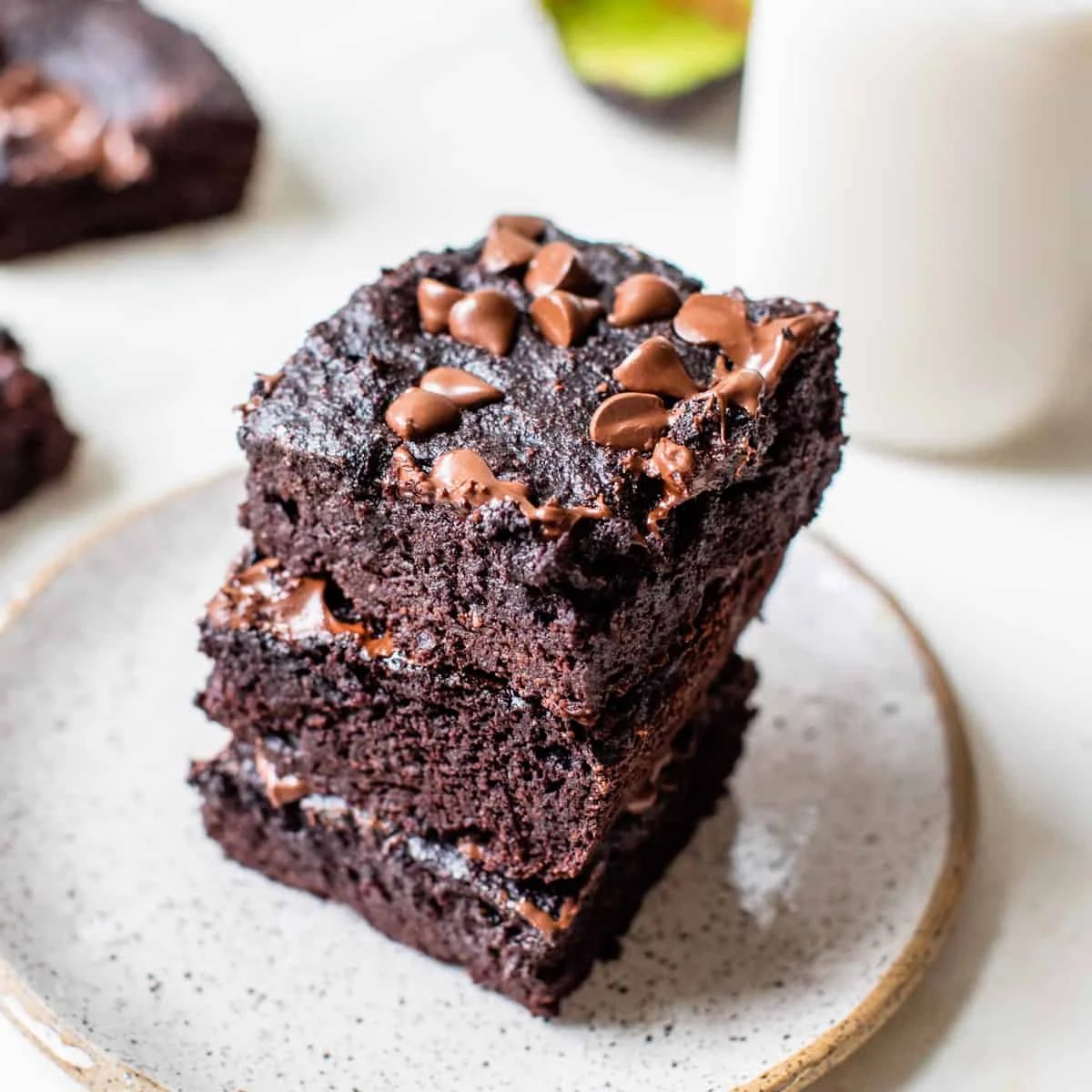 Double Chocolate Avocado Brownies
