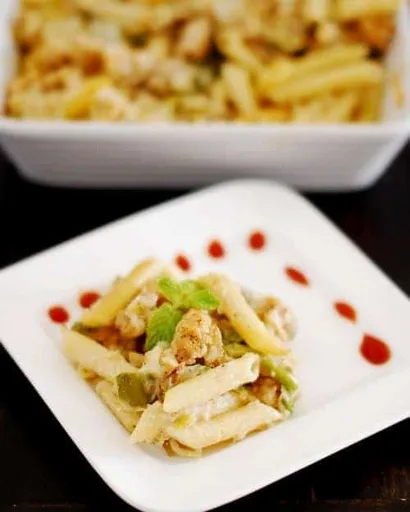 Pasta con langostinos