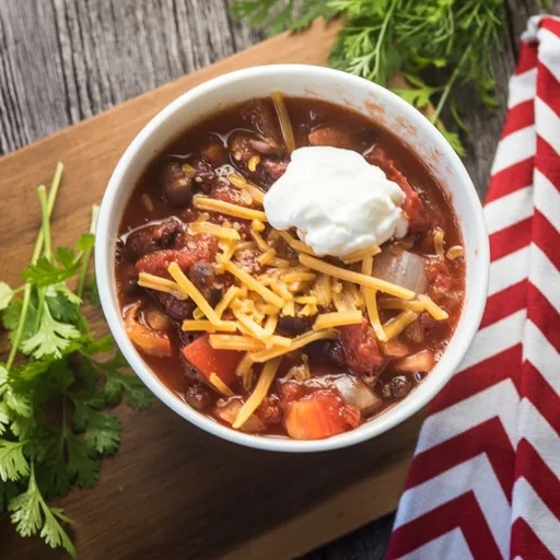 Chili vegano en olla de cocción lenta