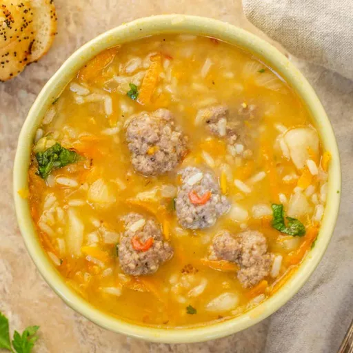 Meatball Rice Soup Recipe