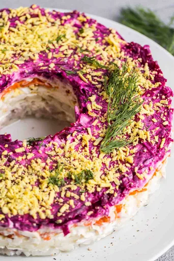 Shuba (Layered herring salad)