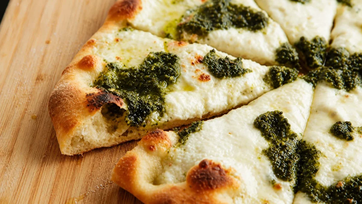 Ricotta Pesto Pizza