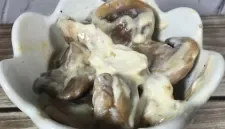 Garlicky Creamed Mushrooms Fat Fast Recipe