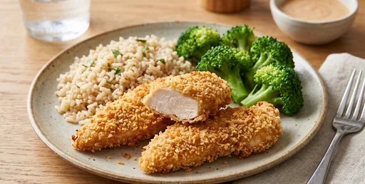 Moist Baked Tender Chicken Fingers