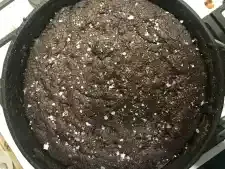 Tarta de galleta de chocolate keto baja en carbohidratos