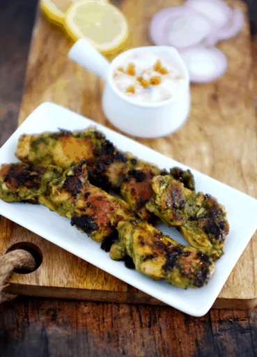 Hariyali Chicken Kabab (Green Chicken Kabab)