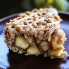 Apple Crumb Cake with Cinnamon Apple Drizzle