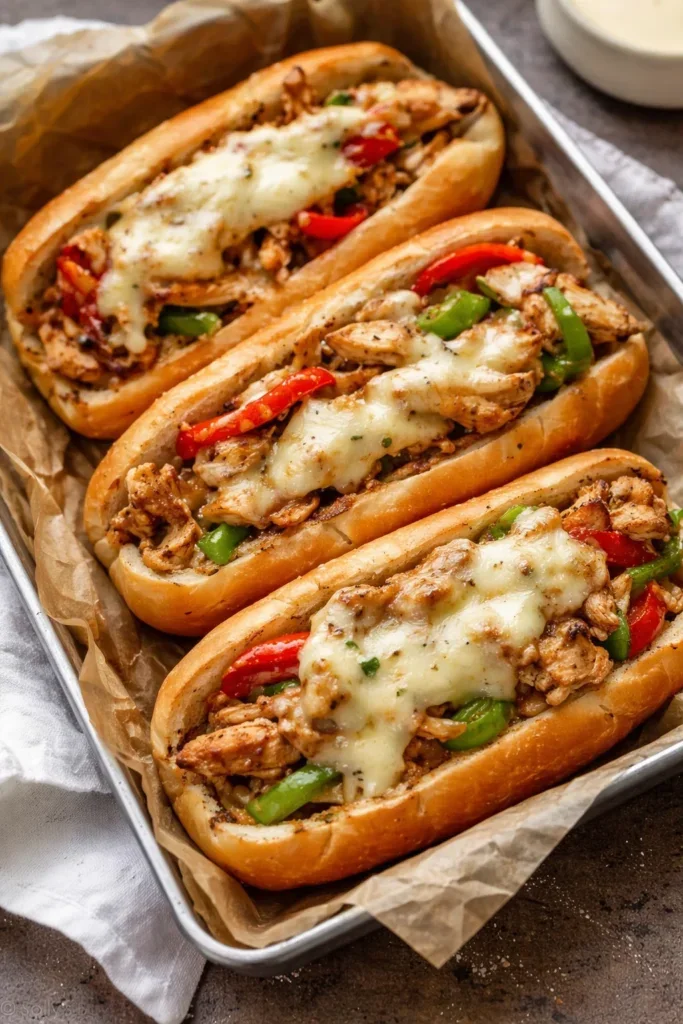 Chicken Philly Cheese Steaks