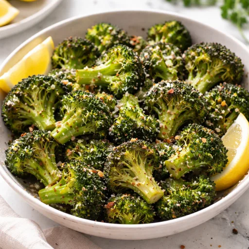 Air Fryer Garlic Parmesan Broccoli - Crispy, Savory, and Ready in Minutes