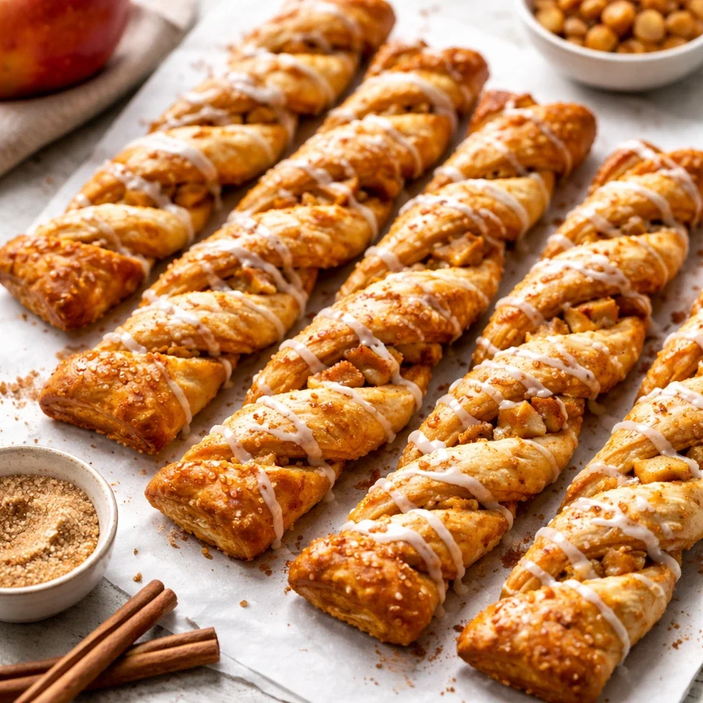 Apple Cinnamon Puff Pastry Twists - Flaky, Cozy, and So Easy