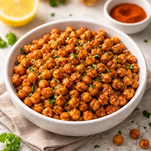 Crunchy Air Fryer Chickpeas - A Fast, High-Protein Snack