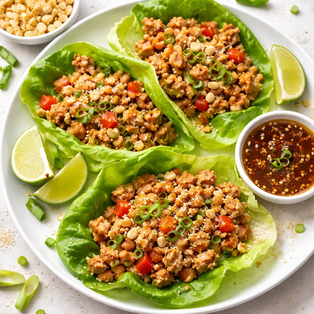 High Protein Chicken Lettuce Wraps - Fresh, Fast, and Satisfying