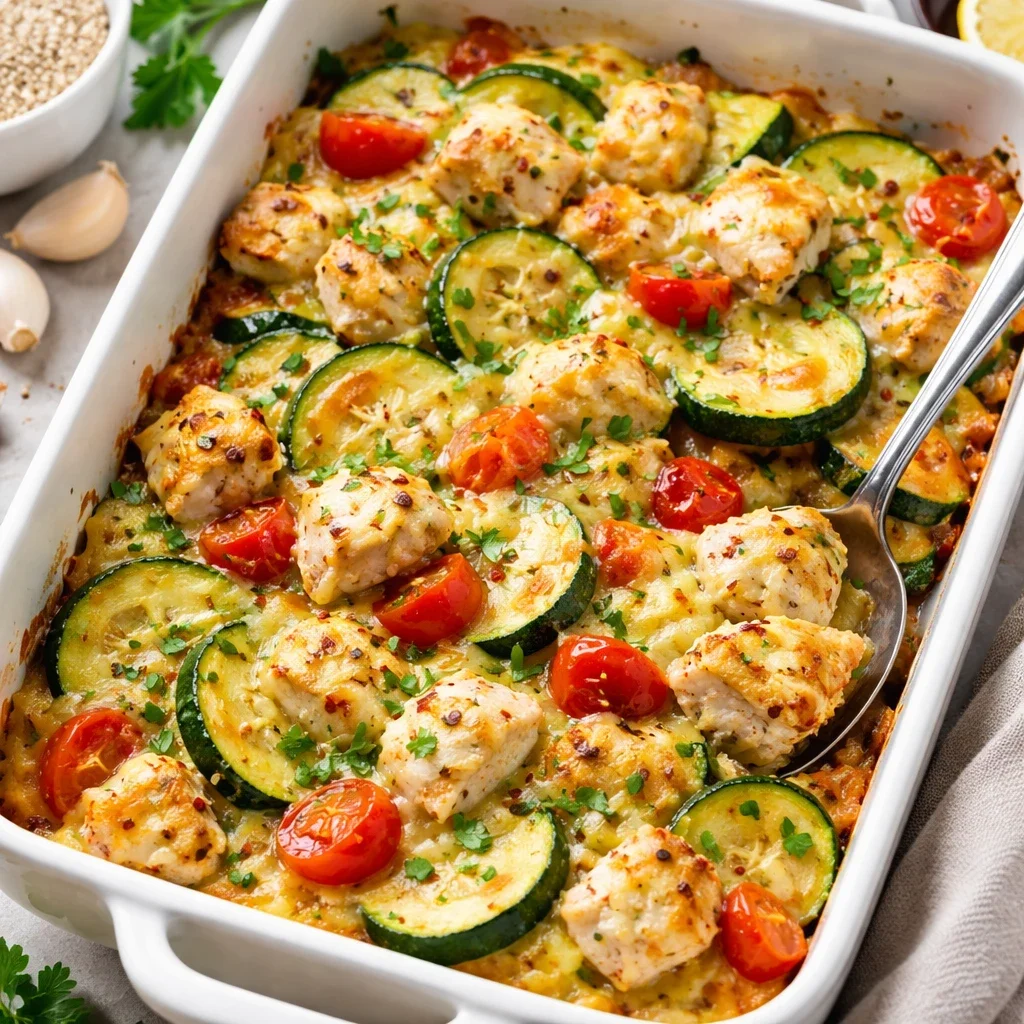 Sformato di pollo e zucchine ricco di proteine