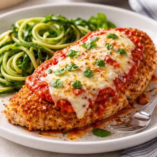 Keto-Friendly High Protein Chicken Parmesan - Crispy, Saucy, And Satisfying