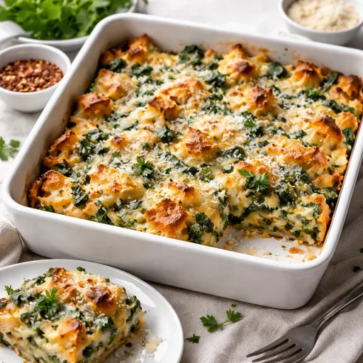 Spinach and Cheese Breakfast Strata - A Cozy Make-Ahead Brunch Favorite