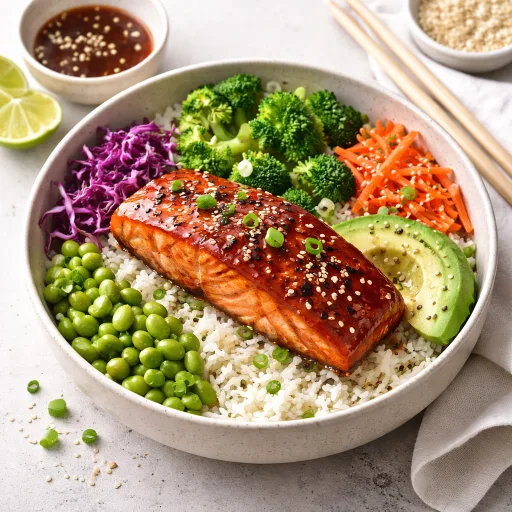 Teriyaki Salmon Protein Bowl - A Fast, Flavor-Packed Weeknight Meal