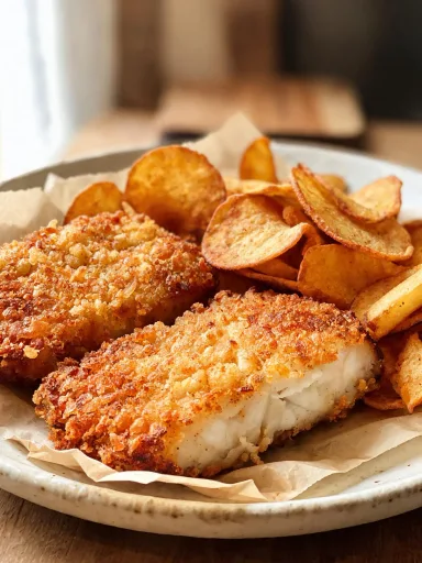 Air Fryer Fish and Chips