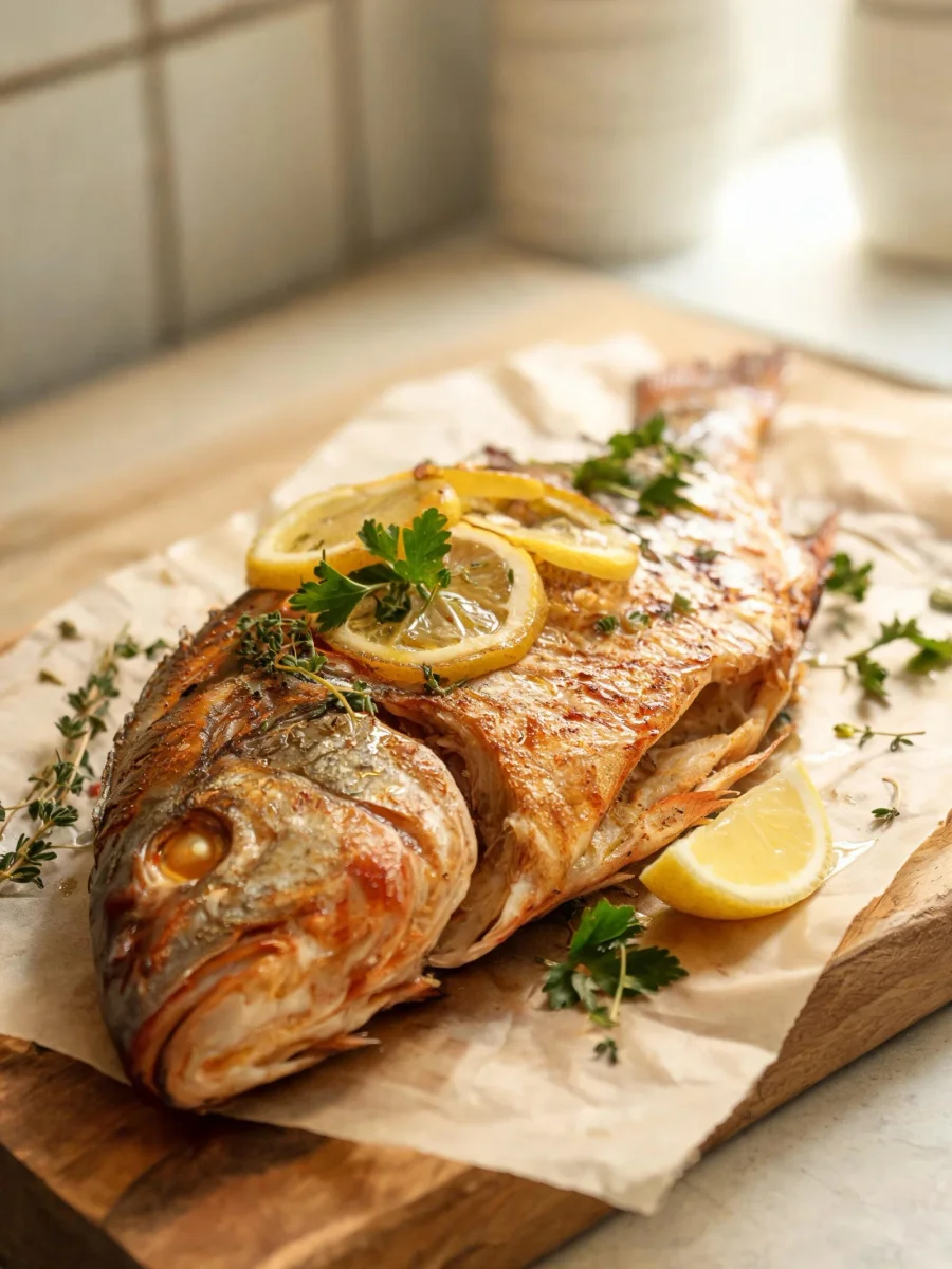 Whole Baked Red Snapper (Easy Oven Recipe)