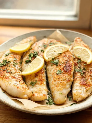 Garlic Butter Baked Swai Fish