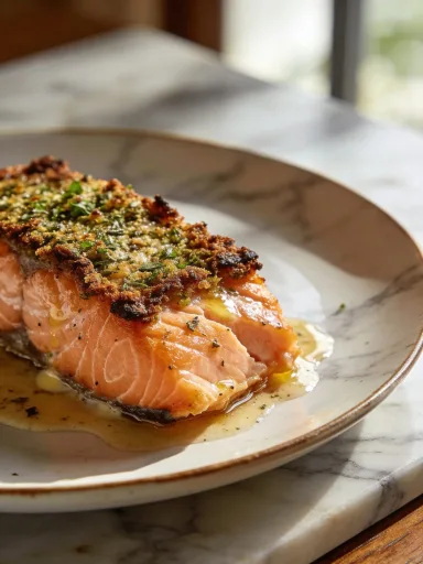 Herb-Crusted Baked Salmon