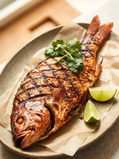 Caribbean Grilled Snapper