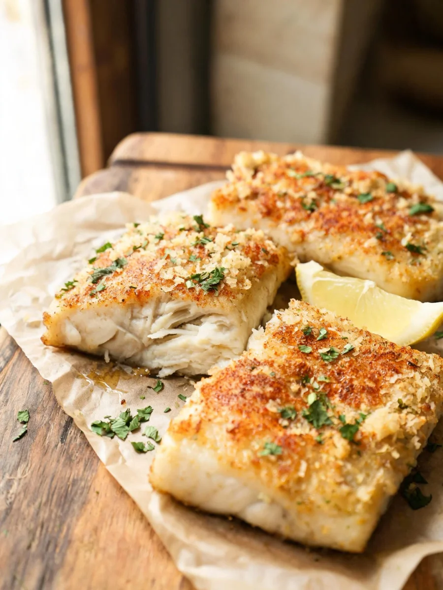 Simple Baked Cod with Butter, Lemon, and Garlic