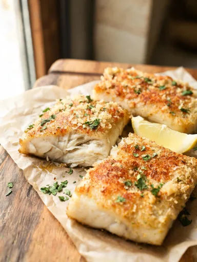 Simple Baked Cod with Butter, Lemon, and Garlic