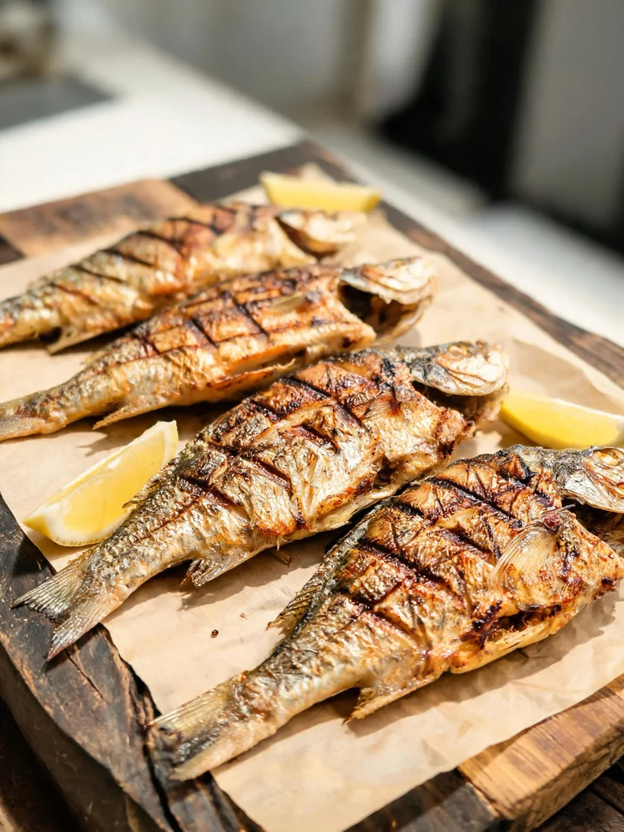 Crispy Grilled Croaker Fish