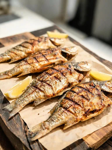 Crispy Grilled Croaker Fish