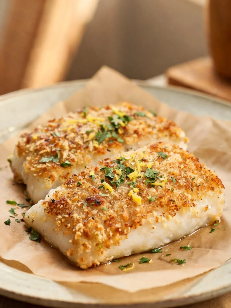 Crispy Keto Parmesan Cod