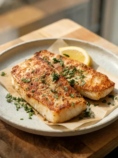 Garlic Butter Pan-Seared Cod