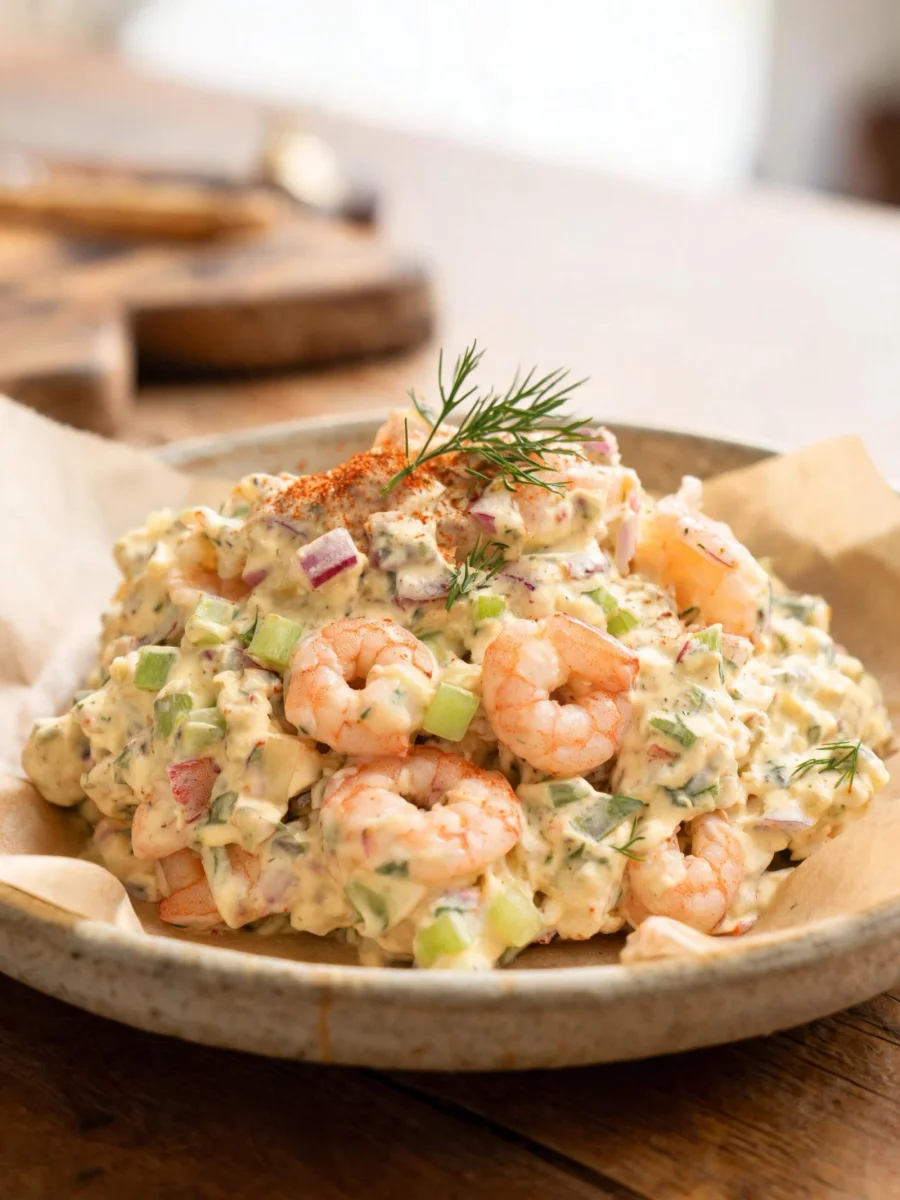 Salade de crevettes façon deli new-yorkais