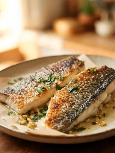 Easy Pan-Seared Sea Bream with Crispy Skin