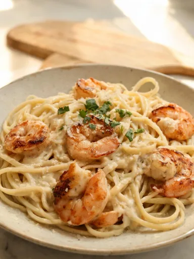 Shrimp Fettuccine Alfredo