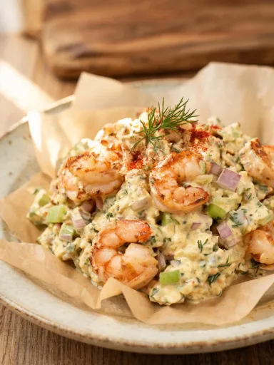 Salade de crevettes côtière