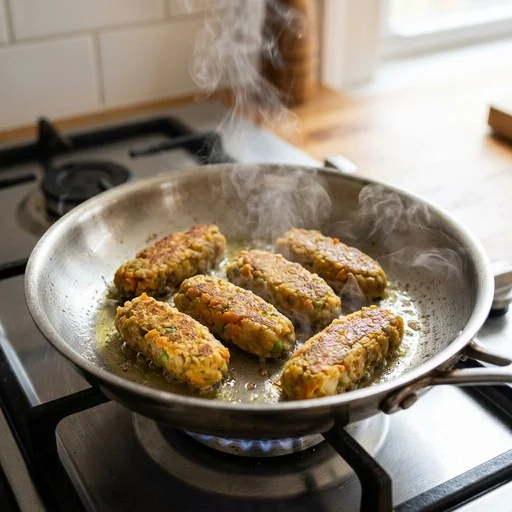 Palitos de lentilha e legumes