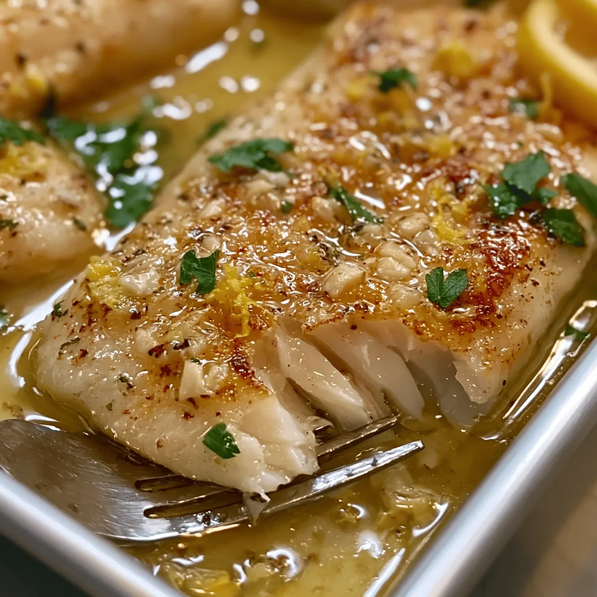 Lemon Garlic Butter Fish Fillets