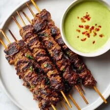 Air Fryer Beef Kebab Skewers Recipe