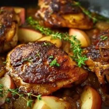 Apple Cider Glazed Chicken with Herbs and Honeycrisp Apple Recipe