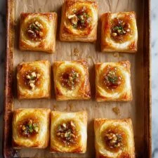 Apricot Goat Cheese Puff Pastry Tarts Recipe