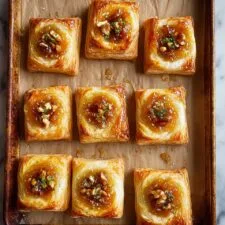 Apricot Goat Cheese Puff Pastry Tarts Recipe