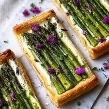 Asparagus Tart with Cream Cheese and Herbs Recipe